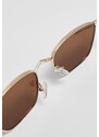 Urban Classics Slnečné okuliare 'Kalymnos' hnedá / zlatá