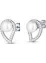 Olivie Strieborné náušnice PERLA 8437