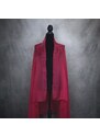 Vega Luxusný hodvábny šál ČERVENÝ 180 x 110cm, Ručná výroba na Slovensku