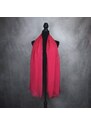 Vega Luxusný hodvábny šál ČERVENÝ 180 x 110cm, Ručná výroba na Slovensku