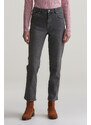DŽÍNSY GANT STRAIGHT CROPPED JEANS BLACK VINTAGE