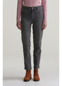 DŽÍNSY GANT STRAIGHT CROPPED JEANS BLACK VINTAGE