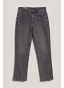 DŽÍNSY GANT STRAIGHT CROPPED JEANS BLACK VINTAGE