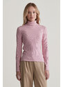 ROLÁK GANT SLIM RIB TURTLENECK DUSTY PINK