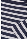 TRIČKO GANT SLIM STRIPED 1X1 RIBBED LS T-SHIRT EVENING BLUE