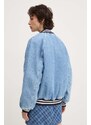 Džínsová bomber bunda Tommy Jeans prechodná, DW0DW18202
