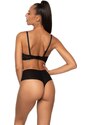 MAT LINGERIE Čierna čipková push up podprsenka Mat Elif M-3802/11 Elif M-3802/11 Elif