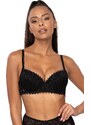 MAT LINGERIE Čierna čipková push up podprsenka Mat Elif M-3802/11 Elif M-3802/11 Elif