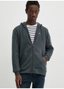 Mikina Tommy Jeans pánska, šedá farba, s kapucňou, jednofarebná, DM0DM20743