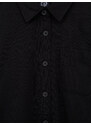 GAP Oversize košeľová bunda Vintage Čierna