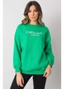 MladaModa Mikina Cherbourg bez kapucne zelená