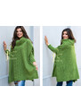 Fashionweek Pletené dámske pončo sveter s rolákom JK-LUNA