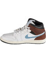 NIKE Bielo-hnedé pánske členkové tenisky Air Jordan 1 Mid FQ7831-142