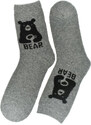 AURA.VIA Termo sivé ponožky BearWarm 35-41