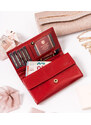 Peterson Klasická červená dámska peňaženka Y126 PTN 438 2-3-1-5989 R