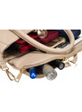 Rovicky Béžová crossbody taška so zlatými detailmi R-TOR-ALE-8