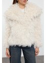 Trendyol Ecru Oversize Molded Für Coat