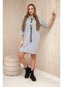Šaty 0153 s ozdobným lemom