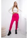Kesi Pants/suit with fuchsia selfie lettering