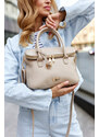 Rovicky Béžová crossbody taška so zlatými detailmi R-TOR-ALE-8