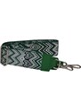 Zelená kožená talianska crossbody kabelka Batilda Verde Segnale s prídavným pruhom II NovaKabelka.sk