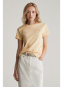 TRIČKO GANT REG TONAL SHIELD SS T-SHIRT DUSTY LIGHT YELLOW