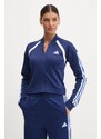 Tepláková súprava adidas TEAMSPORT dámsky, tmavomodrá farba, JD2673