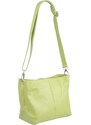 Zelená kožená talianska crossbody kabelka Batilda Verde Segnale s prídavným pruhom VII NovaKabelka.sk