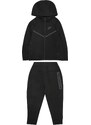 Nike Sportswear Joggingová súprava 'TECH FLEECE' tmavosivá / čierna