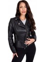 Fashionweek Štýlová eko kožená bundička, krivák RAMONESKA náramenníkmi MOTO BIKER TC077B