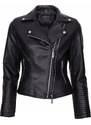 Fashionweek Štýlová eko kožená bundička, krivák RAMONESKA náramenníkmi MOTO BIKER TC077B