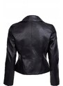 Fashionweek Štýlová eko kožená bundička, krivák RAMONESKA náramenníkmi MOTO BIKER TC077B