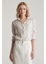 KOŠEĽA GANT REL STRIPED LINEN SHIRT DRY SAND