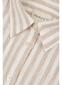 KOŠEĽA GANT REL STRIPED LINEN SHIRT DRY SAND