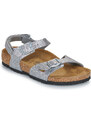 BIRKENSTOCK Sandále Rio AS Kids BF Sparkling Silver BIRKENSTOCK