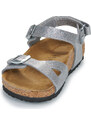 BIRKENSTOCK Sandále Rio AS Kids BF Sparkling Silver BIRKENSTOCK