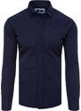 BASIC Tmavomodrá elegantná pánska košeľa DX2477