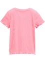 TOM TAILOR Tričko ružová / pitaya / čierna