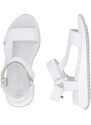 Dámske sandále RIEKER W2951-80 biela S5