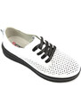 Ažurové polobotky, dámské tenisky - Artiker 54C1708, bílá