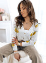 BASIC Svetlobéžový čipkovaný sveter LEMON MY1916