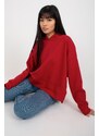 MladaModa Mikina s kapucňou model 200211 červená