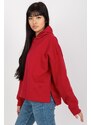 MladaModa Mikina s kapucňou model 200211 červená