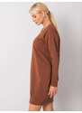 FPrice Šaty RV TU 5184.93P tmavo hnedá