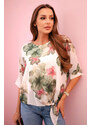 Fashionweek Dámska blúzka kvetinová vzdušná K23626