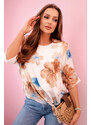 Fashionweek Dámska blúzka kvetinová vzdušná K23626