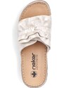 Dámske šľapky RIEKER V8763-60 béžová S6