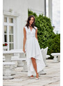 Večerné šaty SUK0410 biele - Roco Fashion
