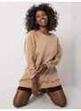 BASIC Béžová dámska mikina EM-BL-623.06-beige