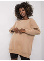 BASIC Béžová dámska mikina EM-BL-623.06-beige